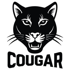 cougar vector sihouette