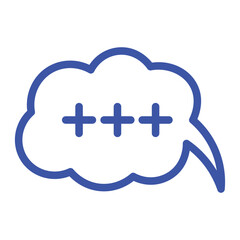 Speech bubble  Speech bubble. Cloud speech bubble. Vector