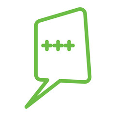 Speech bubble  Speech bubble. Cloud speech bubble. Vector