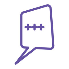 Speech bubble  Speech bubble. Cloud speech bubble. Vector