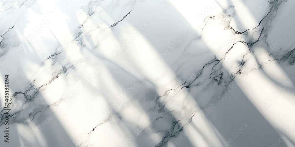 Poster elegant white marble texture with soft light shadows creates a calming and sophisticated background 