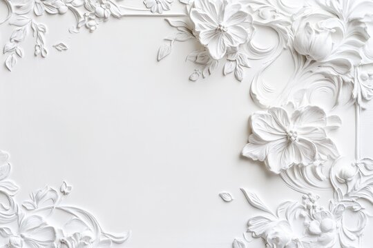 Ornate floral relief