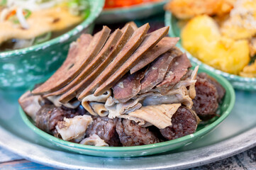 Korean traditional street food. Sundae