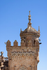 Colomares Monument (Castillo de Colomares), fancy castle designed in honor of Christopher Columbus,...