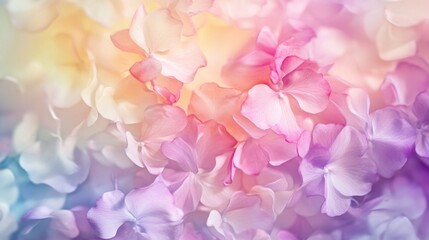 Obraz premium Delicate pastel flower petals