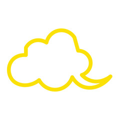 Speech bubble  Speech bubble. Cloud speech bubble. Vector