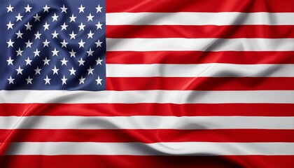 USA flag United States of America flag in wavy style
