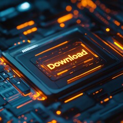 Obraz premium 1:1 A futuristic 