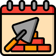 calendar Illustration on a white background     