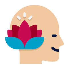 calm Illustration on a white background    