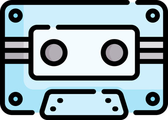 cassette Illustration on a white background 