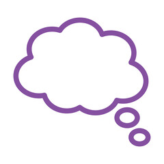 Speech bubble  Speech bubble. Cloud speech bubble. Vector