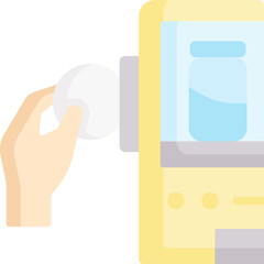 coin Illustration on a white background   