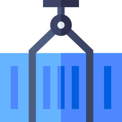 container Illustration on a white background    