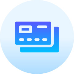 credit card Illustration on a white background  
