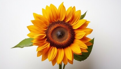 Obraz premium sunflower on white background