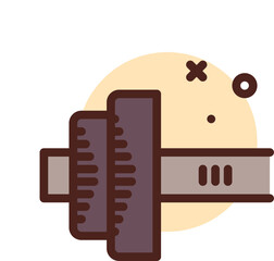 dumbbell Illustration on a white background     