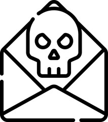 email Illustration on a white background     