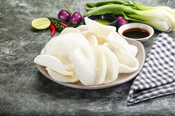 Vietnamese starter appetizer Crab chips