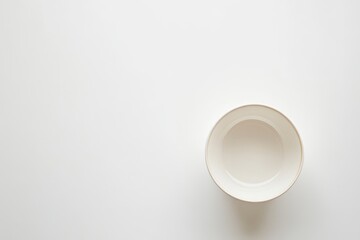 Empty white bowl on white background (2)