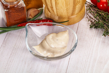 Burger sauce in the bowl