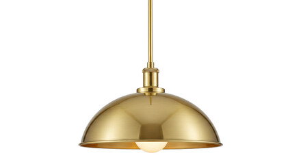 Isolated Golden Pendant Light