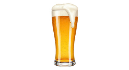 Isolated Glass of Beer