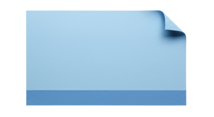 Isolated Blue Paper Sheet