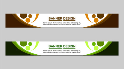 Naklejka premium Web banner design template.