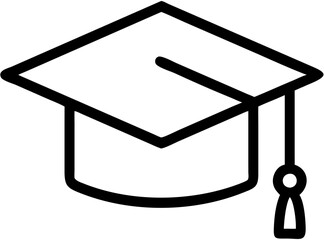 graduation cap icon vector illustration
