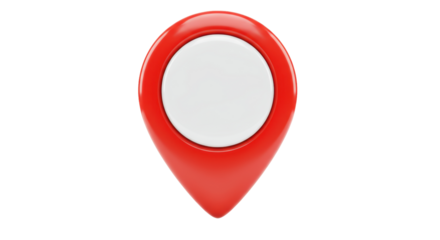 Isolated Red Location Pin