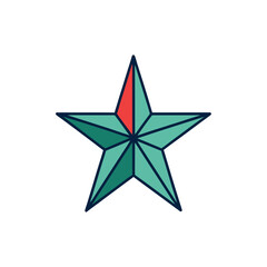 Obraz premium abstract colorful star shape