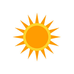 sun icon vector illustration