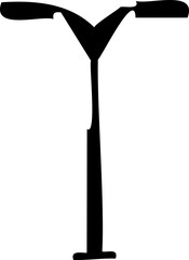 Outdoor urban light. Electric street lamp icons, modern and vintage town lamp post ornamental design, old streetlamp electric power . Realistic metal lampposts ,Elements for landscape construction.