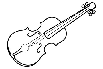 Obraz premium violin vector illustration