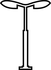 Obraz premium Outdoor urban light. Electric street lamp icons, modern and vintage town lamp post ornamental design, old streetlamp electric power . Realistic metal lampposts ,Elements for landscape construction.