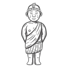 Zulu Man in Traditional Uphaphe Lenkosi Headdress