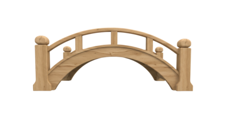 Isolated Wooden Bridge