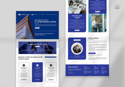 Business Email News Letter Layout