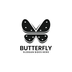 Butterfly Silhouette Logo Design