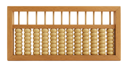 Isolated Wooden Abacus