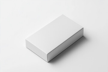 Fototapeta premium White Rectangular Box Mockup On A White Background