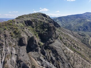 mountain landscape with blue sky