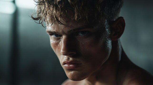 Athlete training in gym. Featuring fitness training and physical conditioning