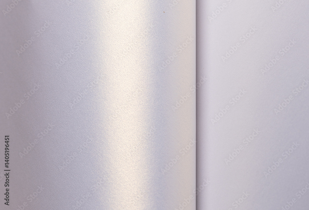 Poster background with satin paper texture. glossy folded surface with pearlescent gradient in lavender, pa