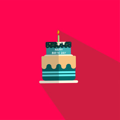 birthday cake with candle