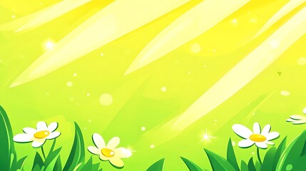 Obraz premium Bright springtime blossoms under a sunny sky.