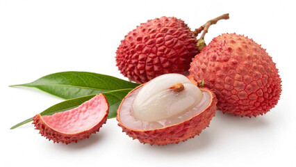 lychee isolated on white background