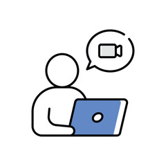 Web Course Vector icon