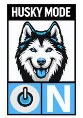 Siberian Husky, SVG File, PNG File, Print on Demand, T-shirt, Mugs, Hoodie, Stickers, Posters, Wall Frame, Dog Lover